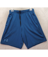 Under armor Athletic Shorts Men Medium Blue Polyester Fitted Heatgear Dr... - £12.38 GBP