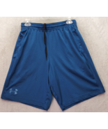 Under armor Athletic Shorts Men Medium Blue Polyester Fitted Heatgear Dr... - £12.48 GBP