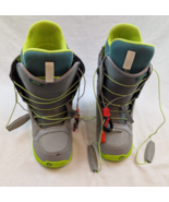 BURTON MOTO Men’s US Size 6 Snowboard Boots Gray &amp; Lime Green Imprint 1 - $728.39 MXN