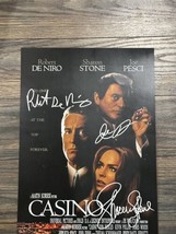 CASINO MOVIE POSTER 11x17 SIGNED &amp; AUTHENTICATED with COA - £112.38 GBP