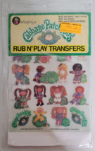 Vintage NIP 1980s Cabbage Patch Kids Rub n&#39; Play Transfers Colorforms 1983 - $9.90