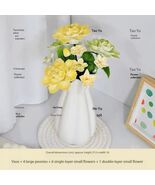 Ceramic flower, Chinese-style, handcrafted, artificial, everlasting flow... - $79.90