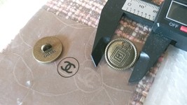 Chanel button 19 mm stamped bronze - £38.16 GBP