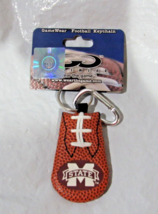 NCAA Mississippi State Bulldogs Football Textured Keychain w/Carabiner GameWear - £14.13 GBP