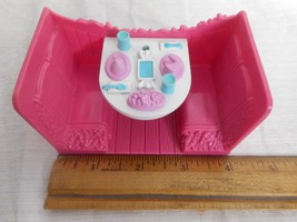 Fisher Price 2001 Sweet Streets Candy Shop Dance Studio Booth Bench Pati... - £7.01 GBP
