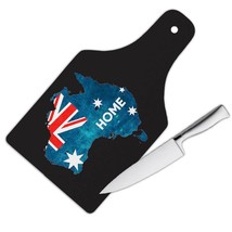 HOME Map AUSTRALIA : Gift Cutting Board Australian Aussie Flag Expat Country Sou - £22.80 GBP