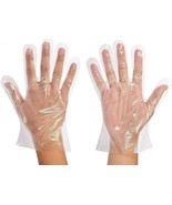 100 Piece Transparent Gloves Disposable Food Prep Gloves One Size Fits M... - $111.90 MXN