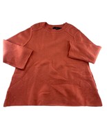 Zara Knit Sweater Womens Small Coral PInk Pullover Long Sleeve Lightweig... - $13.37