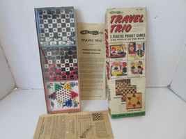 Vtg Activitoys Ltd No. 1399 Travel Trio 3 Plastic Pocket Games For Travel - £5.39 GBP