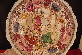 Ironstone Polychrome Plate &quot;Knight&#39;s Battle&quot; made in England, old piece[DL26] - £81.40 GBP