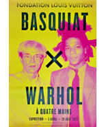 BASQUIAT x WARHOL - ORIGINAL EXHIBITION POSTER - FONDATION VUITTON PARIS... - $316.88