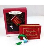 Vintage 1995 Hallmark Keepsake Ornament Happy Holidays Photo Holder - $9.89