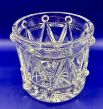 Bohemian Drum Bowl Candy Dish 24% Lead Crystal Glass 5&quot; x 4-5/8&quot; Holds 28 OZ - £21.79 GBP