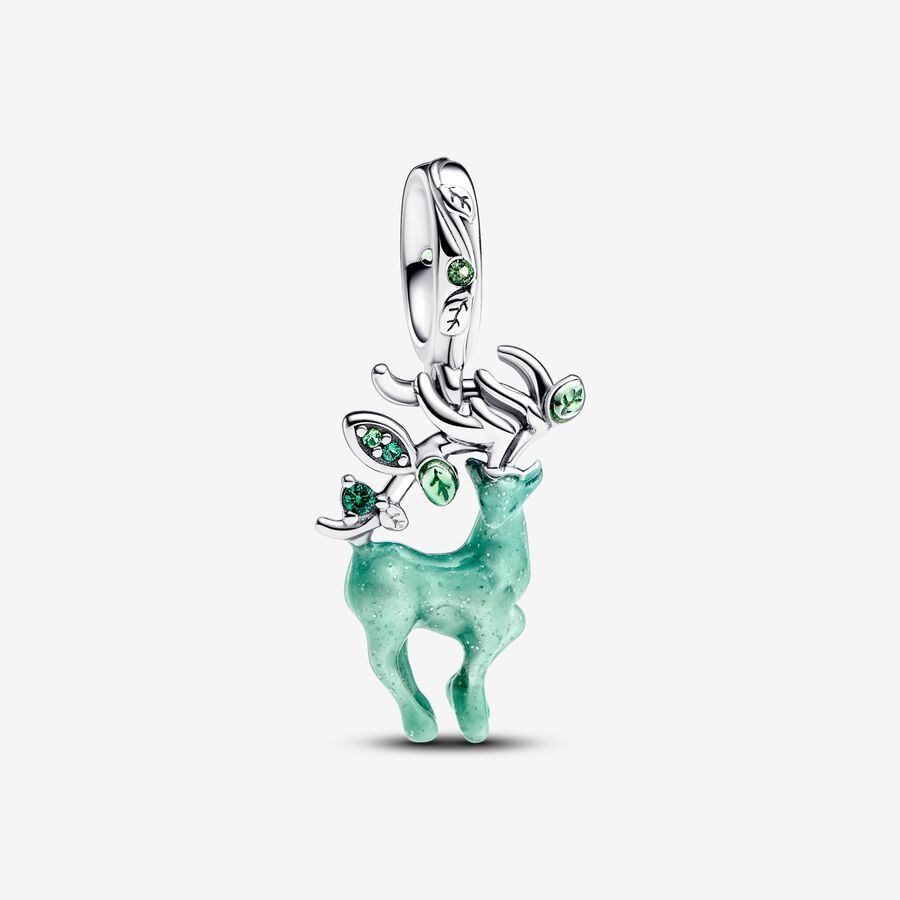 Primary image for 925 Sterling silver King of Glory Yao Forest Deer Pendant Charm 793197C01