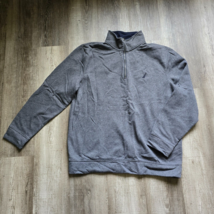 Nautica Quarter Zip Sweater Mens Size Extra Large Sweatshirt Gray Shirt Classic - £18.02 GBP