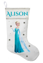 Elsa Christmas Stocking - Personalized and Hand Made Elsa Christmas Stocking, Fr - £26.37 GBP