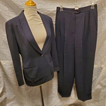 Jones New York Petite Women&#39;s Navy Blue Blazer and Pants Set, Size 8P - $69.29