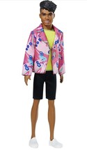Ken Barbie Doll 60th Anniversary Doll 3 in Throwback Rocker Look with Neon Top - £34.46 GBP