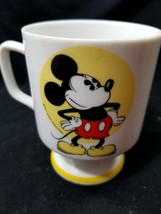 Vtg Mid Century Pie Eye Mickey Mouse Coffee Cup Walt Disney Japan Footed Mug - £7.07 GBP