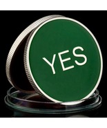 Yes or No, Green or Red, Prediction Decision Token Coin With Case, Not M... - £4.71 GBP