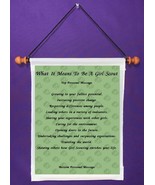 What It Means To Be A Girl Scout - Personalized Wall Hanging (814-1) - £15.63 GBP
