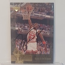 1996 upper deck Michael Jordan  Bulls Autograph COA 4x6 - £415.98 GBP