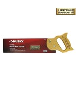 Husky 14 in. Pro Miter Back Saw Hardwood Handle Sharp Ground Teeth Cutti... - £31.49 GBP