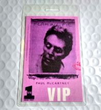 Paul McCartney VIP Vintage Backstage Pass Original Pop Rock Music Flaming Pie - £15.32 GBP