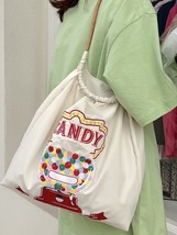 R women handbag beach tote cartoon anime shopper shoulder crossbody travel nylon fabric thumb200