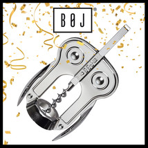 BOJ 011110204 - Lux Handheld Double Lever Wine Opener, Corkscrew - (Steel Gray) image 2