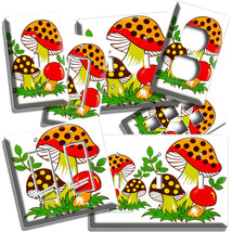 70&#39;S Cute Vintage Merry Mushroom Light Switch Outlet Wall Plate Kitchen Hd Decor - £14.14 GBP+