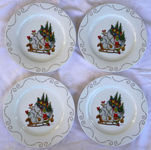 Set of 4 New 2023 Grinch Sleigh Cindy Lou Who Dinner Plates Christmas 10... - $69.99