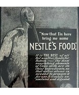 Nestle Food Company 1900s Victorian Advertisement Stork And Baby Milk DW... - £31.45 GBP