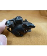 TNE-MOU-1) brown Mouse TAGUA NUT Netsuke Figurine carving VEGETABLE rode... - £22.04 GBP