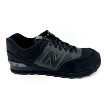 New Balance 574 Classics Black Leather Mens Lifestyle Sneakers ML574CHD - £63.23 GBP