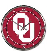 Oklahoma Sooners Chrome Clock - NCAA - $43.70 CAD