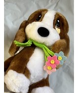 1980s Vintage Applause SAD SAM LOVE BABY Plush Basset Hound DOG 7&quot; #9259... - $24.70