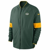 Nike Green Bay Packers Therma-Fit Mid-Weight Full Zip Jacket Green Large - $125.75