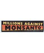 Millions Against Monsanto Bumper Sticker  - £3.93 GBP