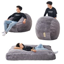 Giant Bean Bag Chair Bed for Adults - Convertible Foam Sofa - $178.99