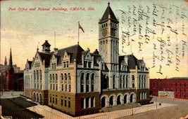 Vintage POSTCARD- Post Office &amp; Federal Building, Omaha, Nebraska BK43 - £2.37 GBP