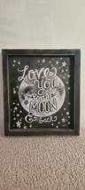9&quot; x 8&quot; Love You to the Moon and Back LED Framed Wall Decor-Primitives by Kathy  - £28.64 GBP