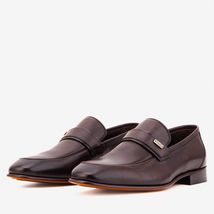 The Ashford Brown Baby Buffalo Leather Loafer Men Shoe image 2