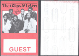 The O&#39;Jays and Levert OTTO Cloth Guest Pass form the 1989 A Family Affai... - £5.40 GBP