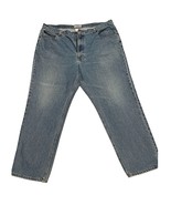 LL Bean Jeans Mens 42x30 Classic Fit Straight Blue Denim Cotton Mid Rise... - $19.42 CAD