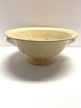Mamma Ro Colander Strainer Cream Pottery Made In Italy Earthenware Unique - $44.54