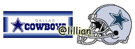 Nfl ~ Dallas Cowboys Helmet Set Cross Stitch Pattern P D F - £6.23 GBP