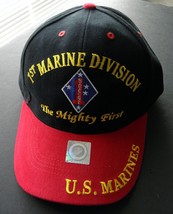 Usmc 1st Marine Division Embroidered Baseball Cap Us Marines - £10.35 GBP