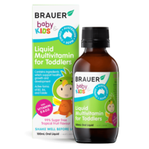 Brauer Baby &amp; Kids Liquid Multivitamin for Toddlers 100mL Oral Liquid - £70.17 GBP