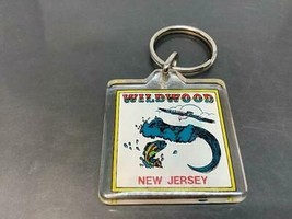 Vintage Souvenir Keyring Wildwood Nj Keychain Seagul Ancien Porte-Clé New Jersey - £6.17 GBP